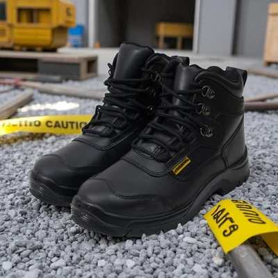 Gambar Krisbow Ukuran 42 Orion Sepatu Pengaman 6 Inci - Hitam