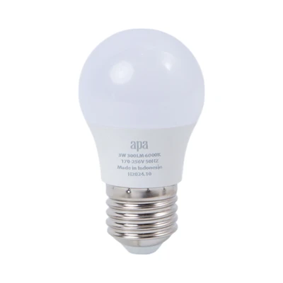 Gambar APA Bohlam LED Standard 3 Watt 300 Lumen Cool Daylight E27 - Putih