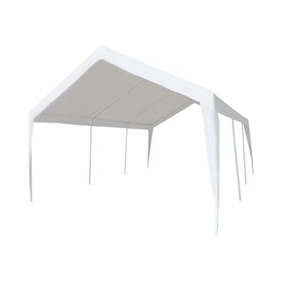 Gambar Krisbow Tenda Roder Knock Down Dengan 4 Sidewall 4x6 Meter - Putih