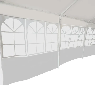 Gambar Krisbow Tenda Roder Knock Down Dengan 4 Sidewall 4x6 Meter - Putih
