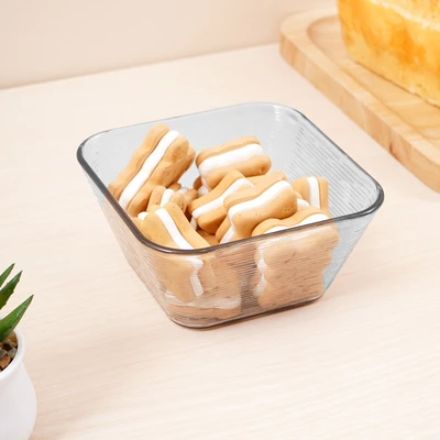 Gambar Culinart Mangkuk Saji Dessert Mini Plastik Set 4 pcs - Abu-Abu