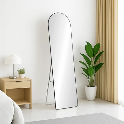 Gambar Informa Pro Cermin Lantai Aluminium Arch 40x1.2x150 cm - Hitam
