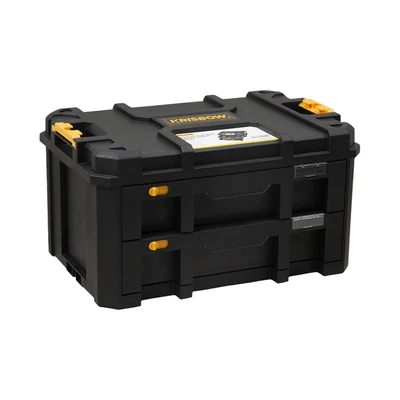 Gambar Krisbow 52.8x34.9x28.8 cm Kotak Perkakas Modular Lrmtb2 - Hitam