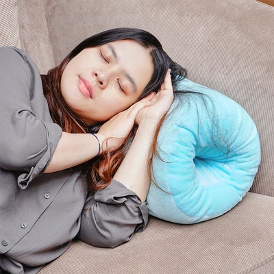 Gambar Sleeplite 40x24x24 cm Bantal Tidur Basic - Biru