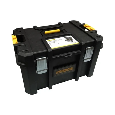 Gambar Krisbow 52.8x37.1x31 cm Kotak Perkakas Modular Lrmtb4 - Hitam