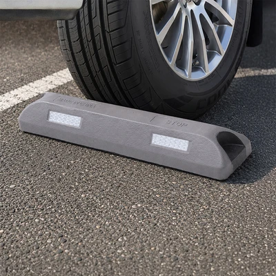 Gambar Maxbuilt Tire Stopper Parking Rubber 56x15x8 cm  - Abu-abu