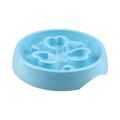 Gambar Pet Kingdom Tempat Makan Hewan Slow Feeder Hearts - Biru Muda