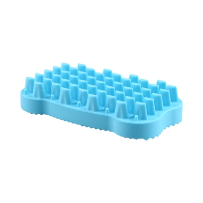 Gambar Pet Kingdom Sikat Grooming Hewan Bone Shape - Biru