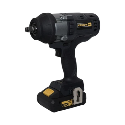 Gambar Krisbow Mesin Impact Wrench Cordless 18V Ipciwb182 - Hitam