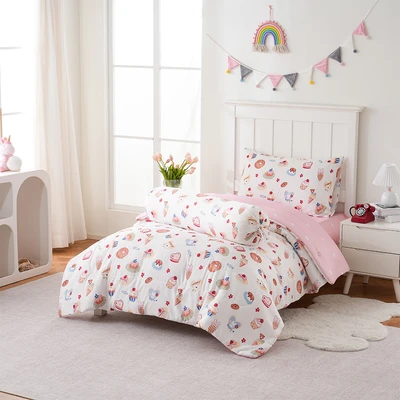 Gambar Sleeplite 120x200 cm Set 3 Pcs Seprai Single Anak Microfiber Cake