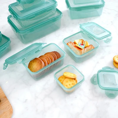 Gambar Picas Kelly Wadah Makanan Plastik Set 12 pcs - Hijau Tua