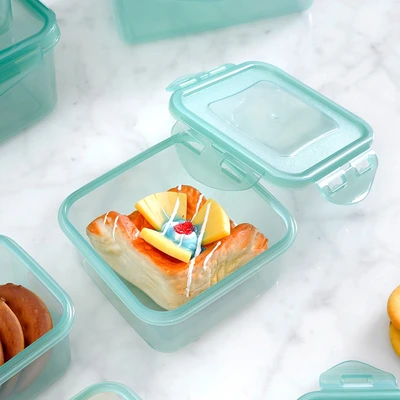 Gambar Picas Kelly Wadah Makanan Plastik Set 12 pcs - Hijau Tua