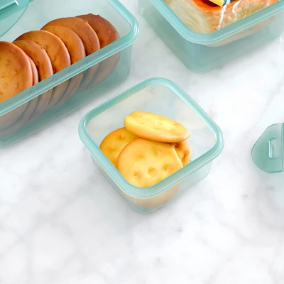 Gambar Picas Kelly Wadah Makanan Plastik Set 12 pcs - Hijau Tua