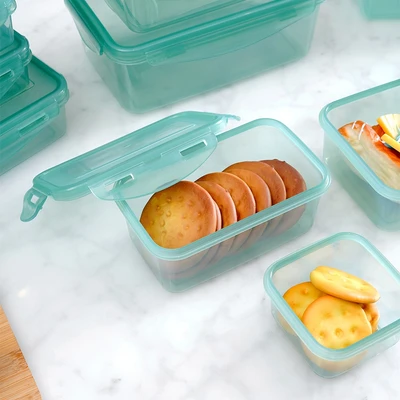 Gambar Picas Kelly Wadah Makanan Plastik Set 12 pcs - Hijau Tua