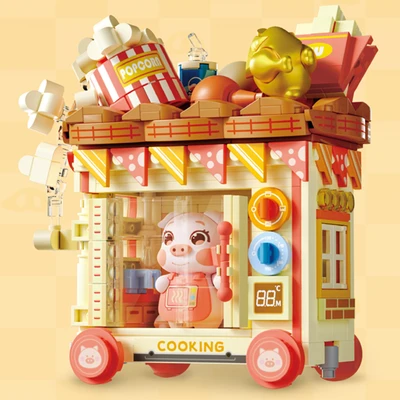 Gambar Sembo Block Animal Series Piggy Set 488 Pcs - Kuning