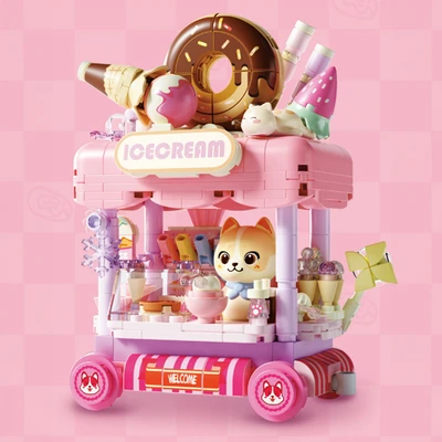 Gambar Sembo Block Animal Series Cat Set 426 Pcs - Pink