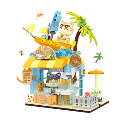 Gambar Sembo Block Momoland Momo Coffee Shop Set 435 Pcs - Mix