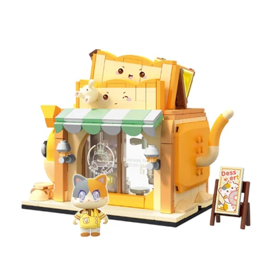 Gambar Sembo Block Momoland Momo Bakery Set 456 Pcs - Oranye