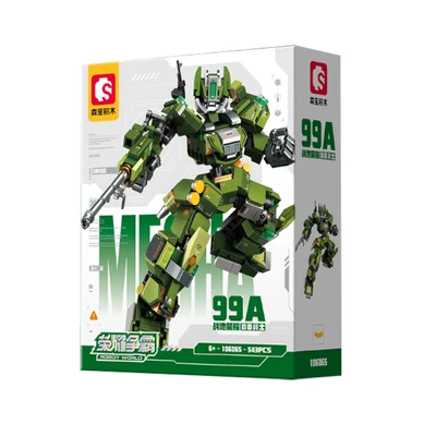 Gambar Sembo Block Glory Battlefield 99a Set 543 Pcs - Hijau