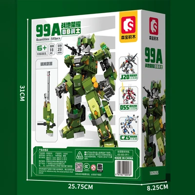 Gambar Sembo Block Glory Battlefield 99a Set 543 Pcs - Hijau
