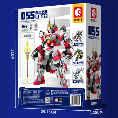 Gambar Sembo Block Set 488 Pcs Glory Type 055 Hundred Streams - Mix