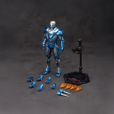 Gambar Top Gear ZD Infinite Action Figure X Iron Man MK30 18 cm - Biru/Silver