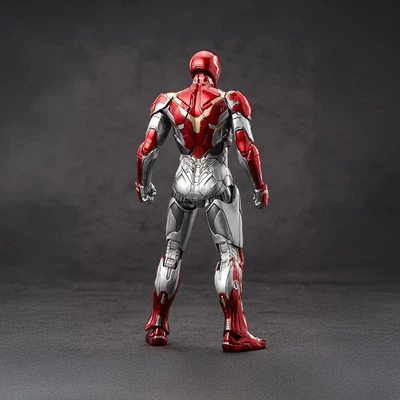 Gambar Top Gear ZD Infinite Action Figure X Iron Man MK47 18 cm - Silver/Merah