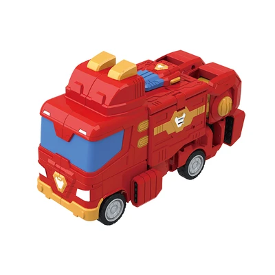 Gambar Top Gear Zd Mech Strike Robot Transform Car Iron Man Mech Suit 24 Cm - Merah