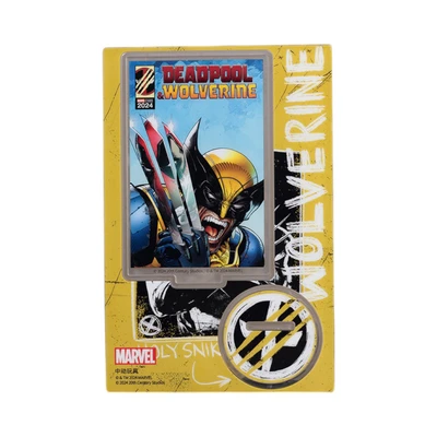 Gambar Top Gear Deadpool 3 Movie Miniatur Dekorasi Stand Akrilik S2 - Kuning