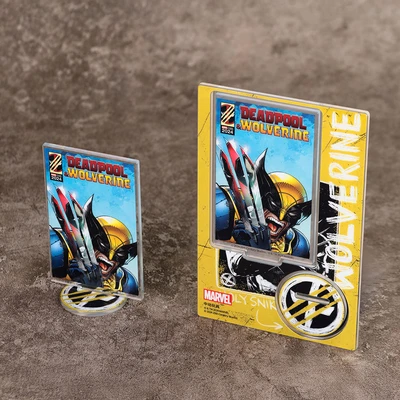 Gambar Top Gear Deadpool 3 Movie Miniatur Dekorasi Stand Akrilik S2 - Kuning