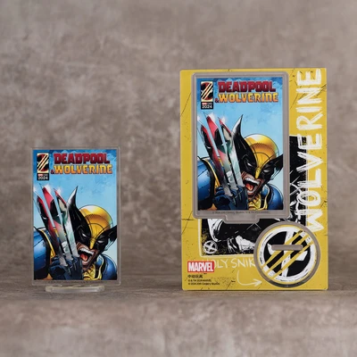 Gambar Top Gear Deadpool 3 Movie Miniatur Dekorasi Stand Akrilik S2 - Kuning