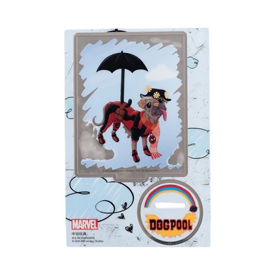 Gambar Top Gear Deadpool 3 Movie Miniatur Dekorasi Stand Akrilik S3 - Biru