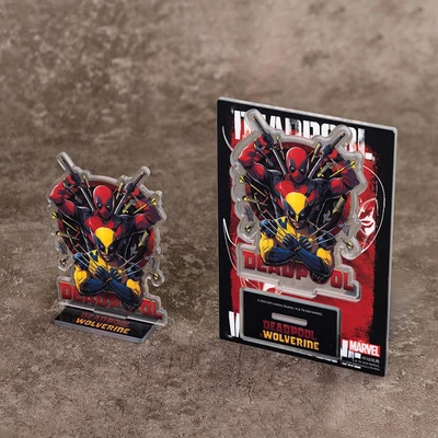 Gambar Top Gear Deadpool 3 Movie Miniatur Dekorasi Stand Akrilik S11 - Mix