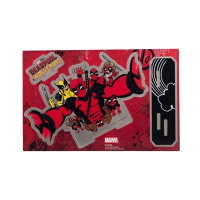 Gambar Top Gear Deadpool 3 Movie Miniatur Dekorasi Stand Akrilik S15 - Merah