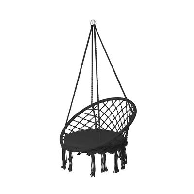 Gambar Soleil Kursi Ayun Gantung Dengan Cushion Rope - Hitam