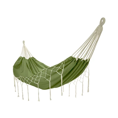 Gambar Soleil Hammock Bed Dengan Tassels - Hijau