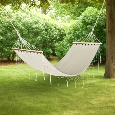 Gambar Soleil Hammock Bed Dengan Stick - Putih