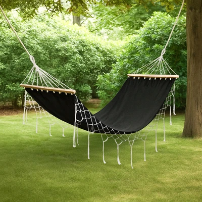 Gambar Soleil Hammock Bed Dengan Stick - Hitam