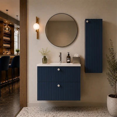 Gambar Informa Helsinki Kabinet Kamar Mandi - Biru Navy