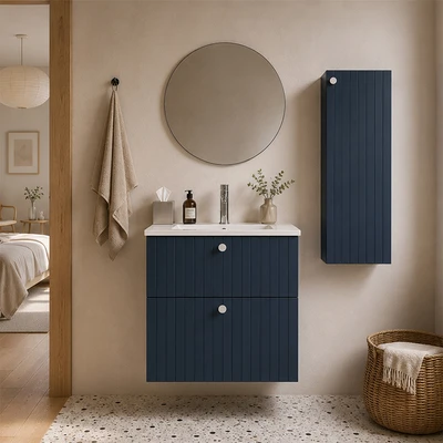 Gambar Informa Helsinki Kabinet Kamar Mandi - Biru Navy