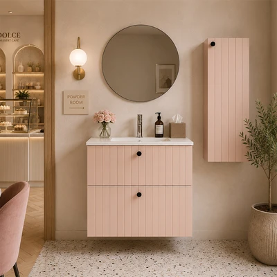 Gambar Informa Helsinki Kabinet Kamar Mandi - Pink