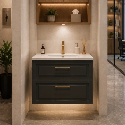 Gambar Informa Hugo Kabinet Kamar Mandi - Abu-Abu