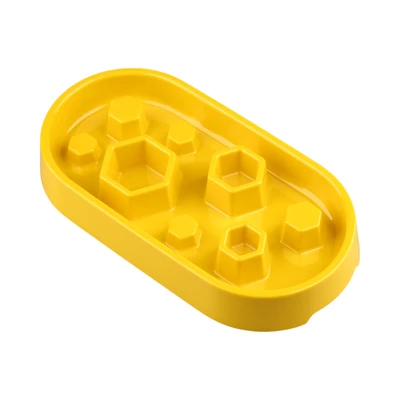 Gambar Pet Kingdom Tempat Makan Hewan Slow Feeder Honeycomb - Kuning