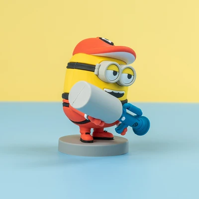 Gambar Yolopark Despicable Me 4 Minifigure Minions Workwear Phil 8 Cm - Kuning