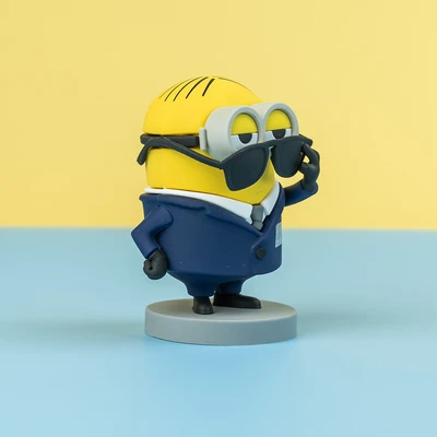 Gambar Yolopark Despicable Me 4 Minifigure Minions Agent Dave 8 Cm - Kuning