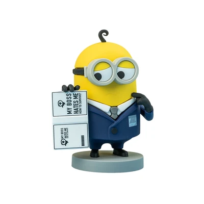 Gambar Yolopark Despicable Me 4 Minifigure Minions Agent Gus 8 Cm - Kuning