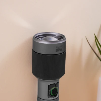 Gambar Powerlite Senter Aluminium Rechargeable 30 Watt 1500 Lumen - Silver
