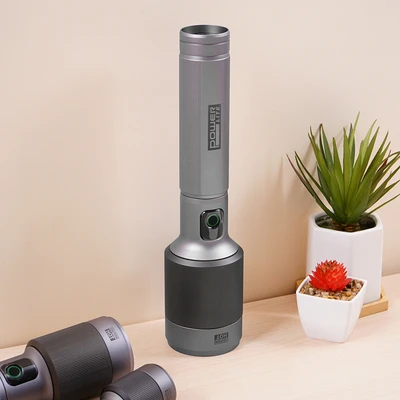 Gambar Powerlite Senter Rechargeable Aluminium 60 Watt 3500 Lumen - Silver