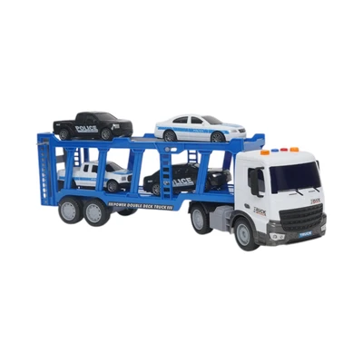 Gambar Cruzer 1:18 Set City Action Friction Double Deck Truck - Mix