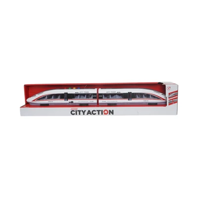 Gambar Cruzer 1:16 Set City Action Friction High Speed Bullet Train - Putih